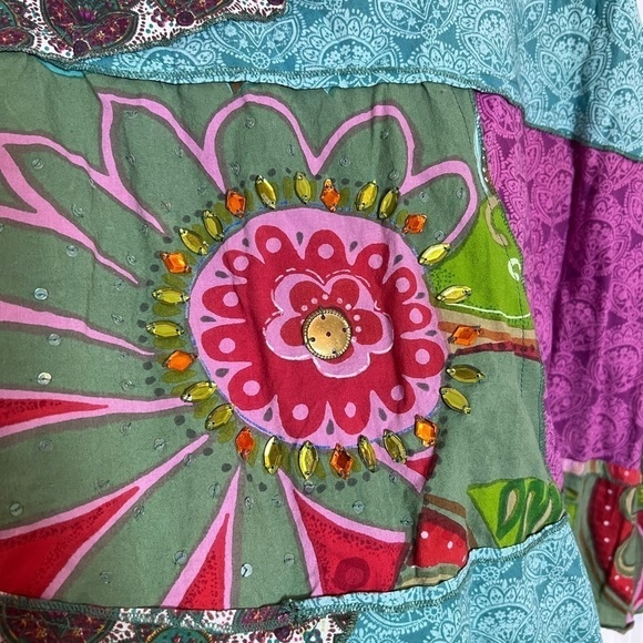 Patchwork VNTG Y2K Era Skirt - Picture 2 of 6